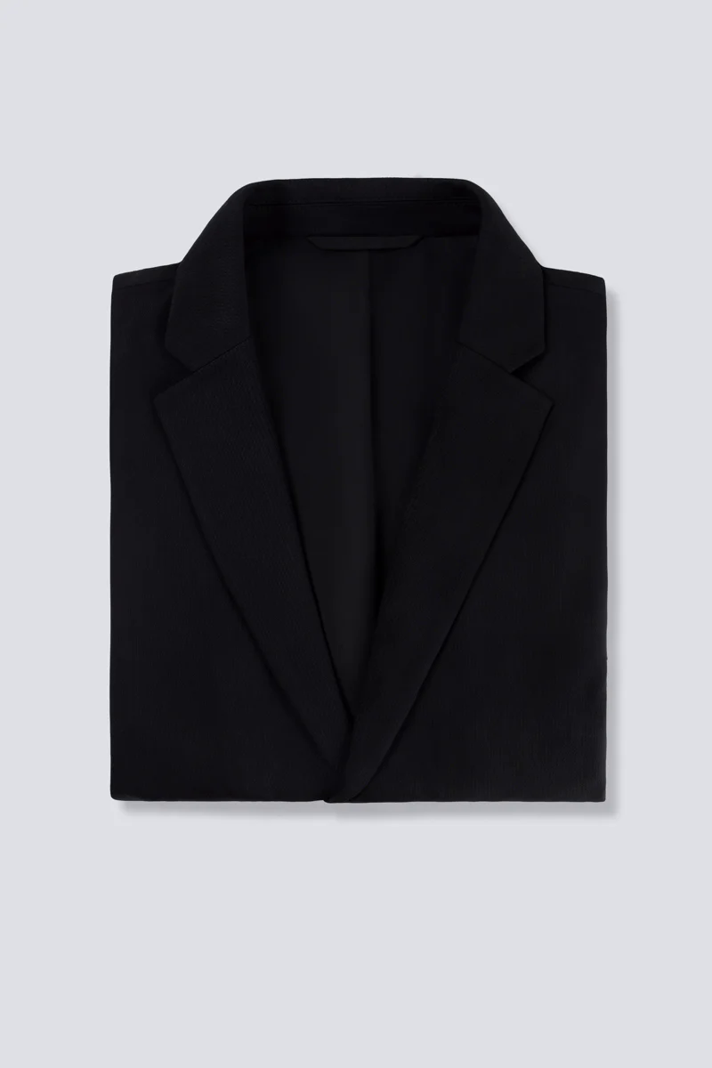 CottonSTRETCH Lightweight Knit Smart Blazer | Black BKFD01 CottonSTRETCH Lightweight Knit Smart Blazer | Black BKFD01