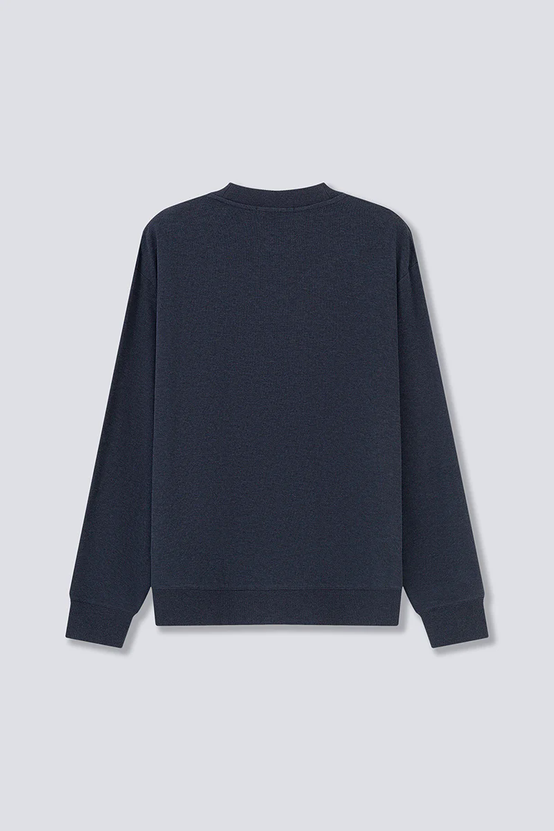 Merino-Blend French Rib Cardigan | Navy EB1244 Merino-Blend French Rib Cardigan | Navy EB1244