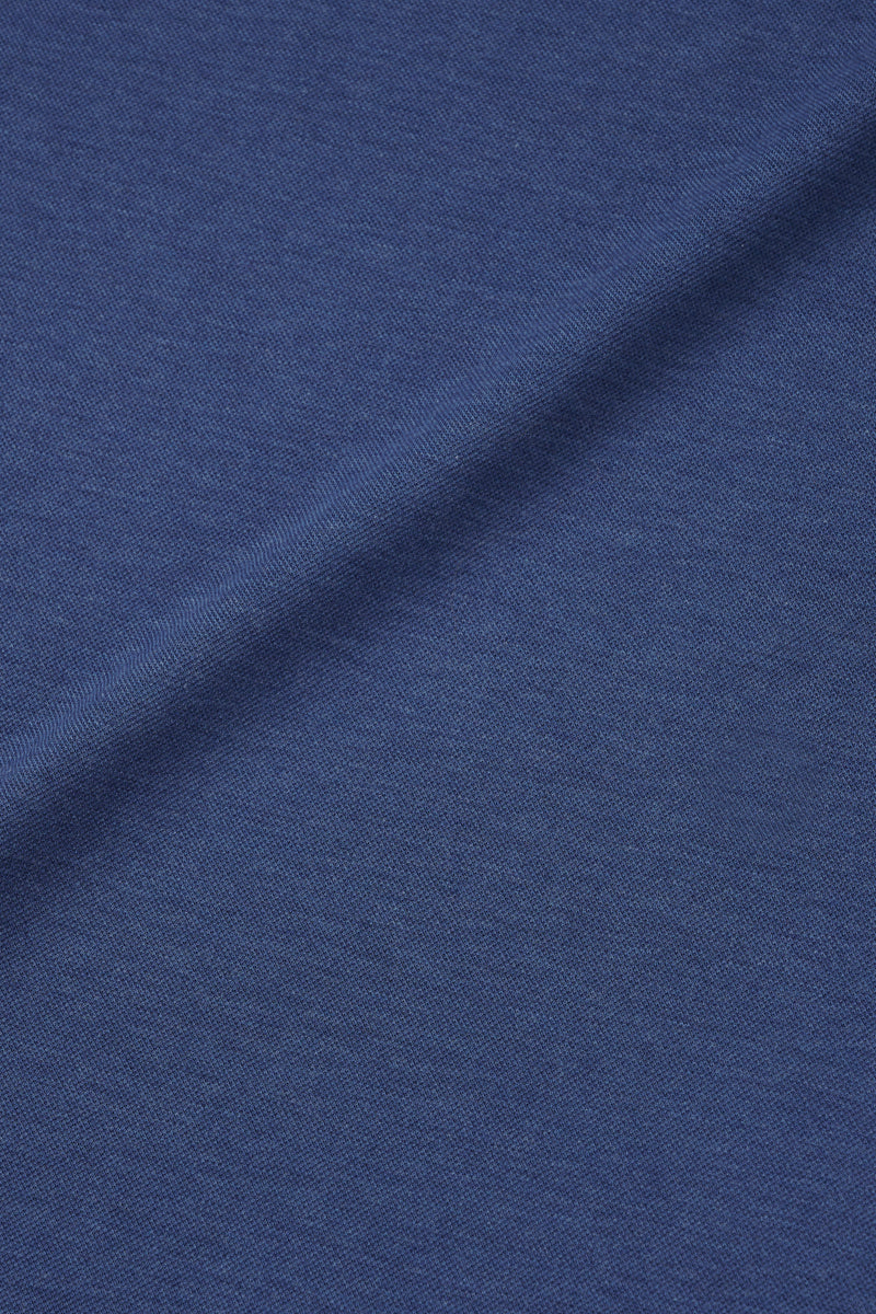 Supreme Cotton-Silk Pique Polo | Blue EB1258