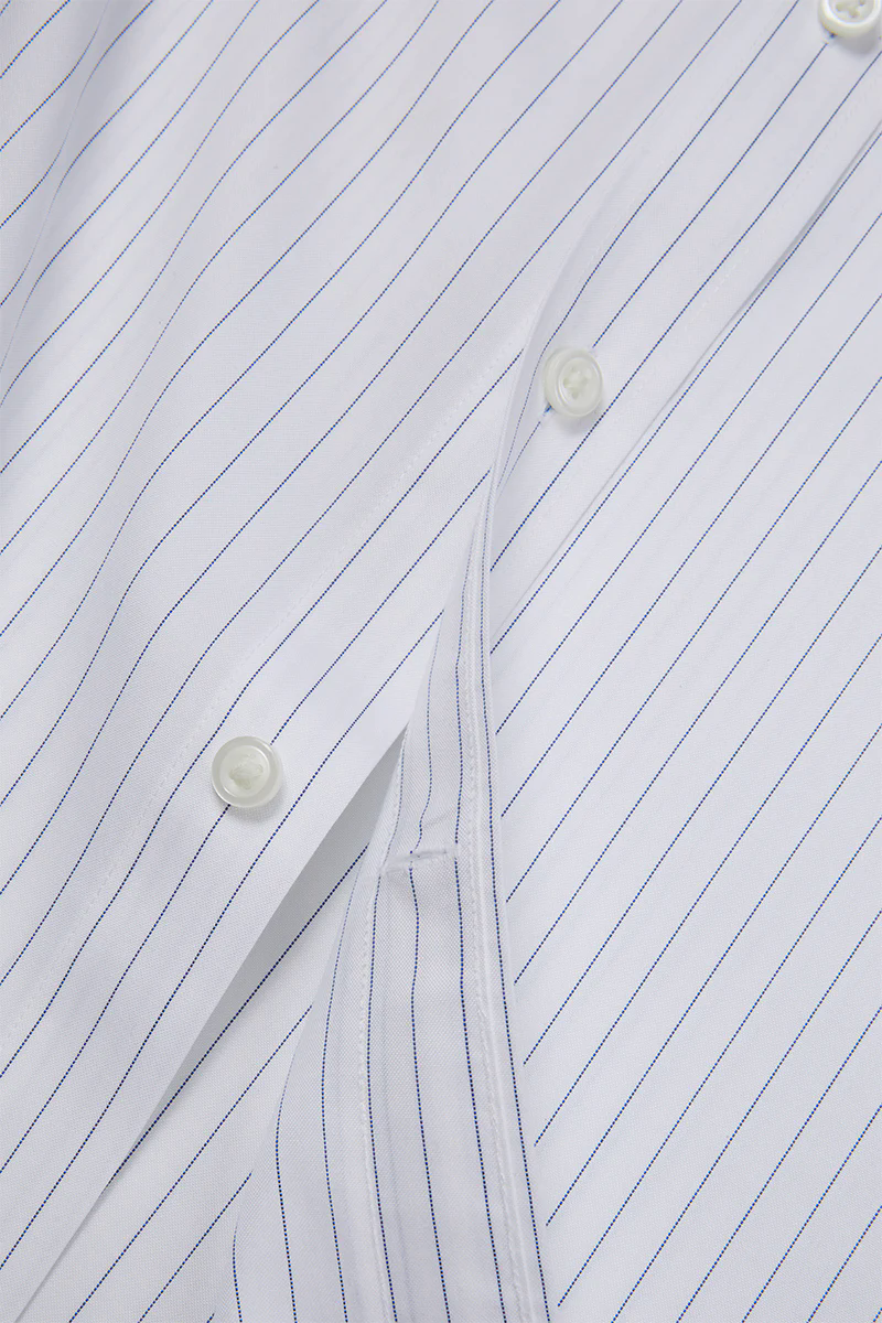 Wrinkle-Free Pinpoint Oxford Dress Shirt | Blue Stripes 9566DK Wrinkle-Free Pinpoint Oxford Dress Shirt | Blue Stripes 9566DK