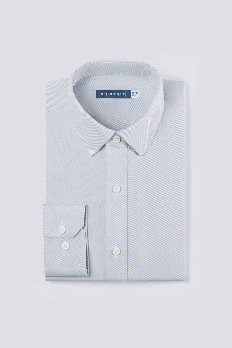 Wrinkle-Free Classic Twill Dress Shirt | Pale Grey 20987N Wrinkle-Free Classic Twill Dress Shirt | Pale Grey 20987N