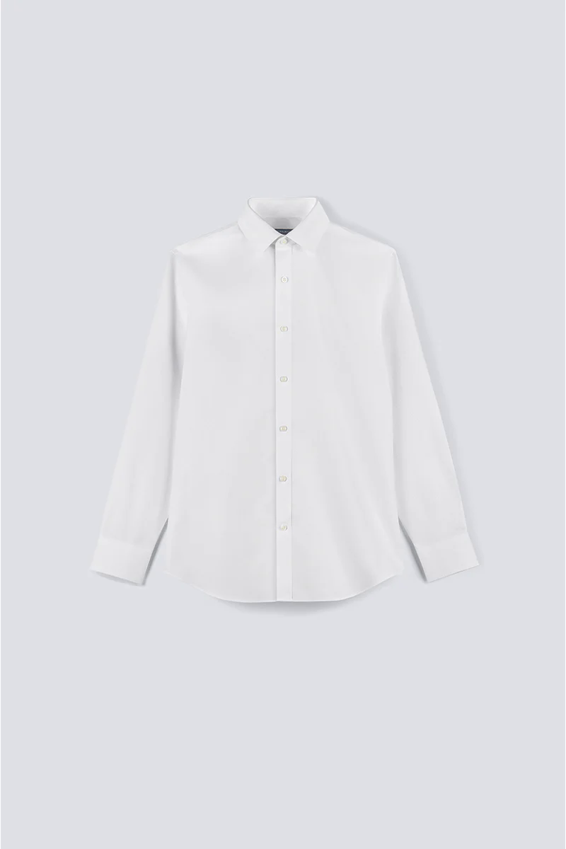 Wrinkle-Free Classic Twill Dress Shirt | White WH001Z Wrinkle-Free Classic Twill Dress Shirt | White WH001Z