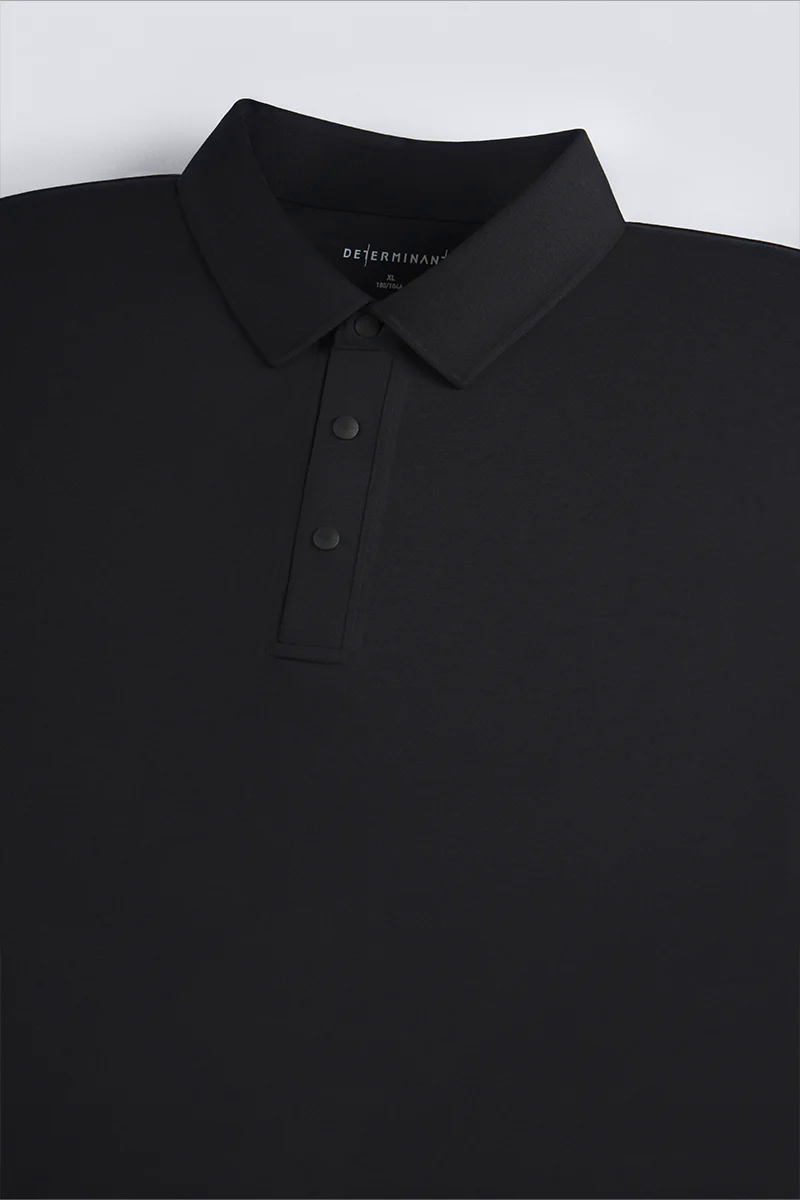 Softex Snap-Front Polo | Black BKFD01 Softex Snap-Front Polo | Black BKFD01