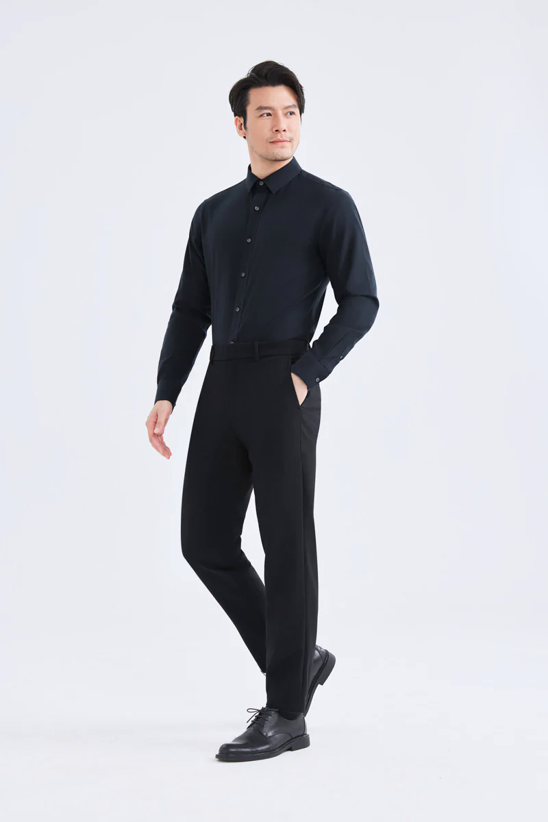 Supreme Cotton-Yak Twill Dress Shirt | Navy 0373DK Supreme Cotton-Yak Twill Dress Shirt | Navy 0373DK
