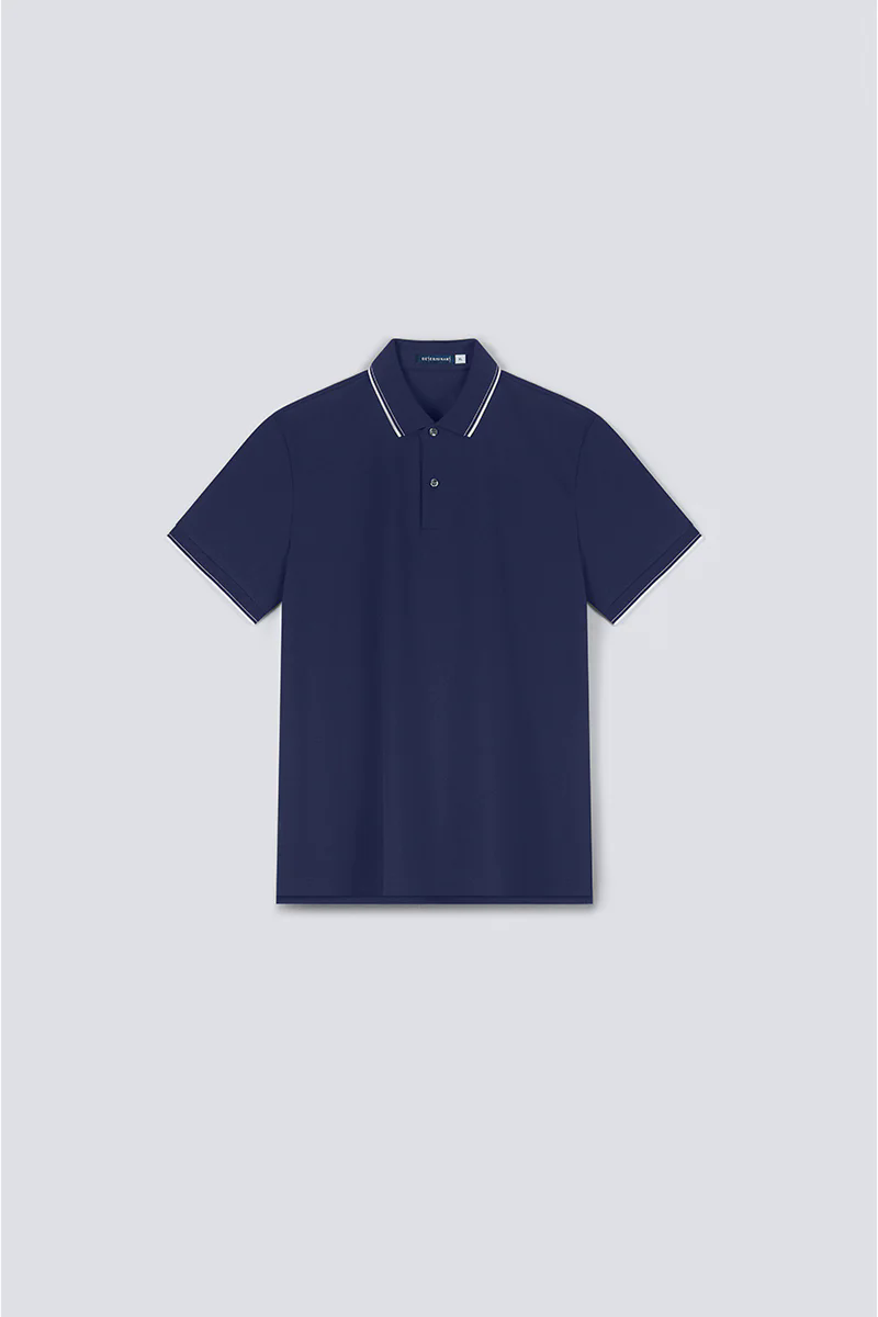 Pique Tipped Polo | Patriot Blue PT3925