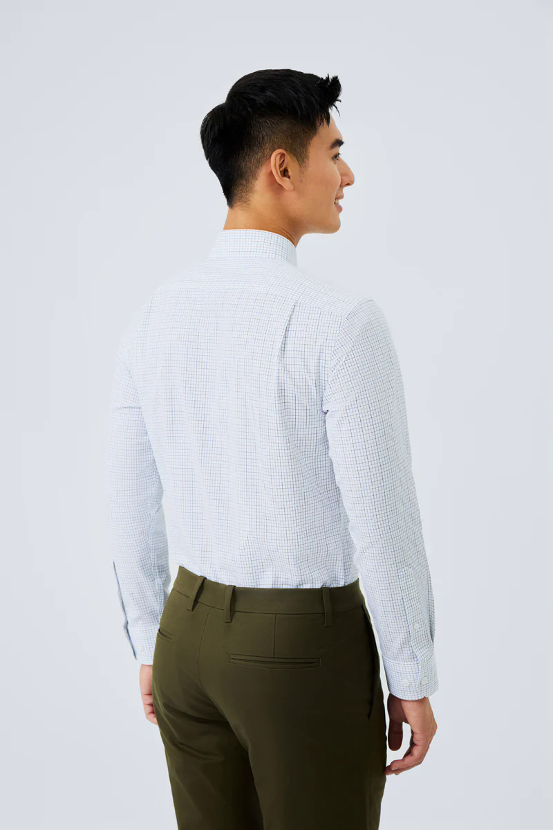 Waterless Dye Dress Shirt | White Multi-Check 20812N Waterless Dye Dress Shirt | White Multi-Check 20812N