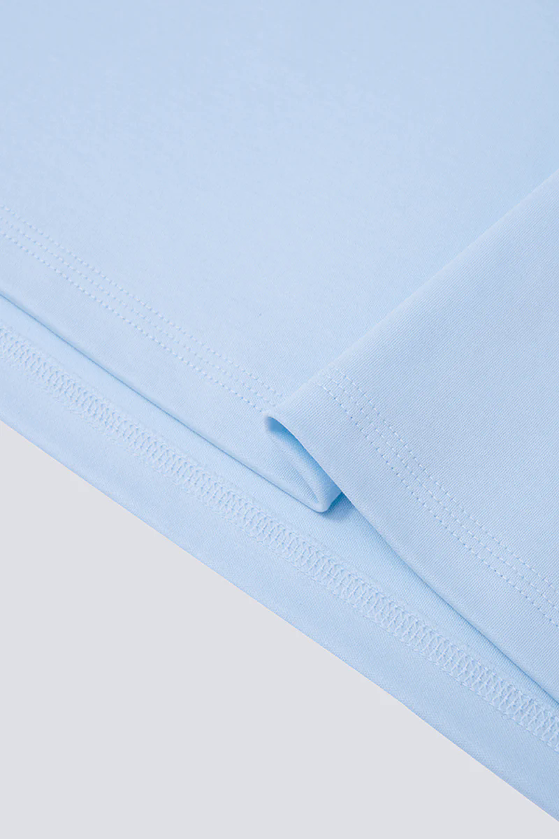 Softex Crew Neck T-Shirt | Light Blue BLFL01