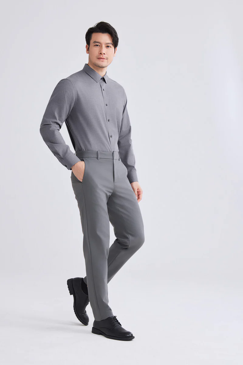 Supreme Cotton-Yak Twill Dress Shirt | Stone Grey 0372DK Supreme Cotton-Yak Twill Dress Shirt | Stone Grey 0372DK