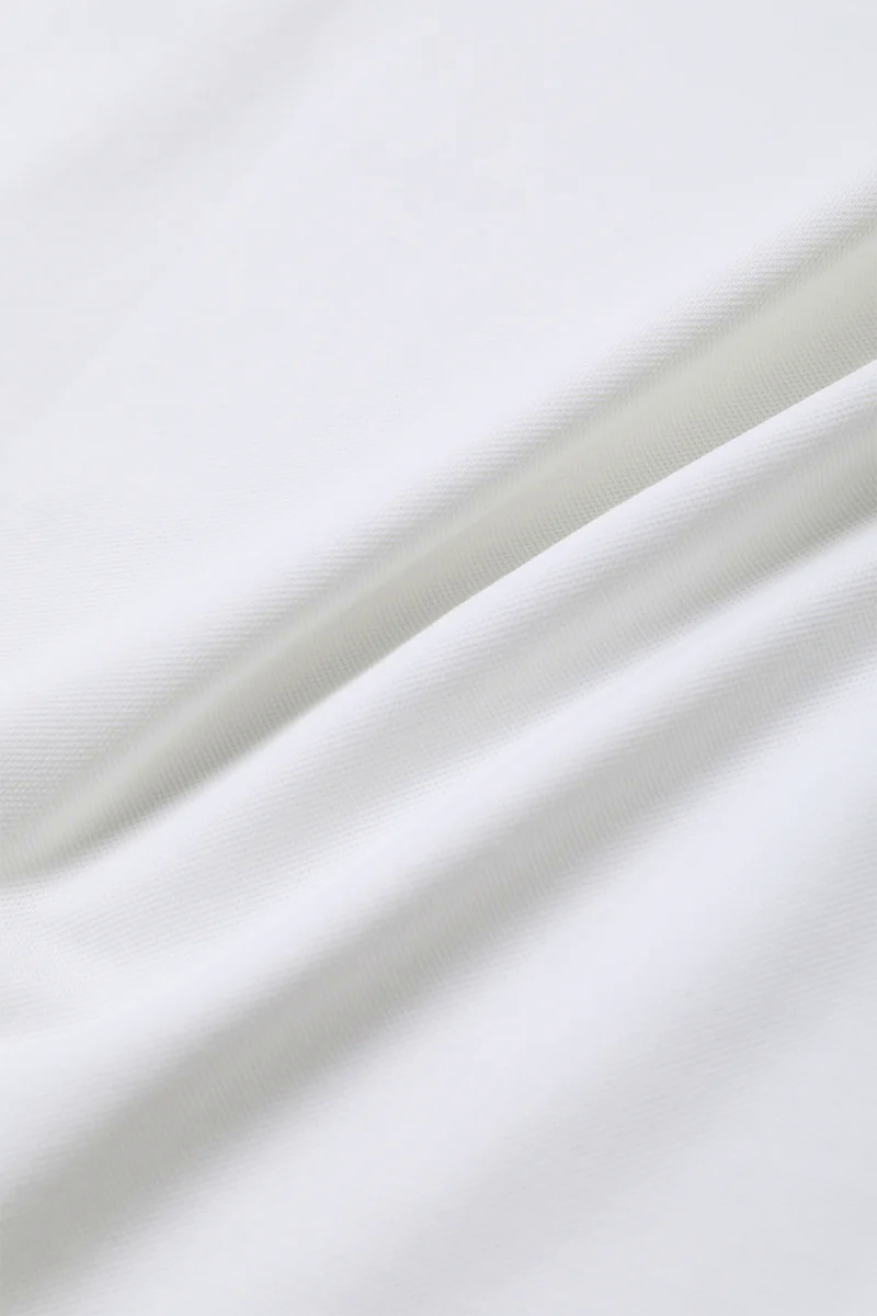 Pique Tipped Polo | White WH001Z