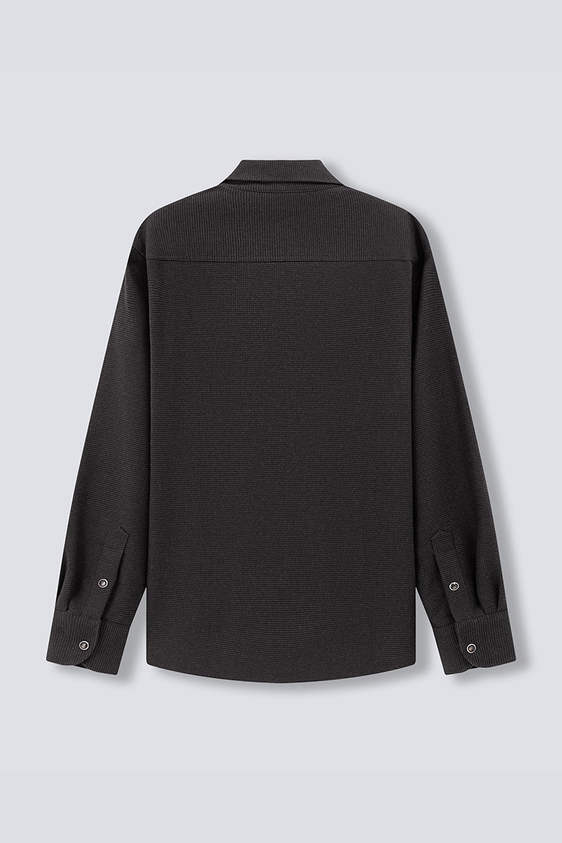 HeatGuard Casual Shirt Jacket | Brown Semi Plain 6098NZ HeatGuard Casual Shirt Jacket | Brown Semi Plain 6098NZ