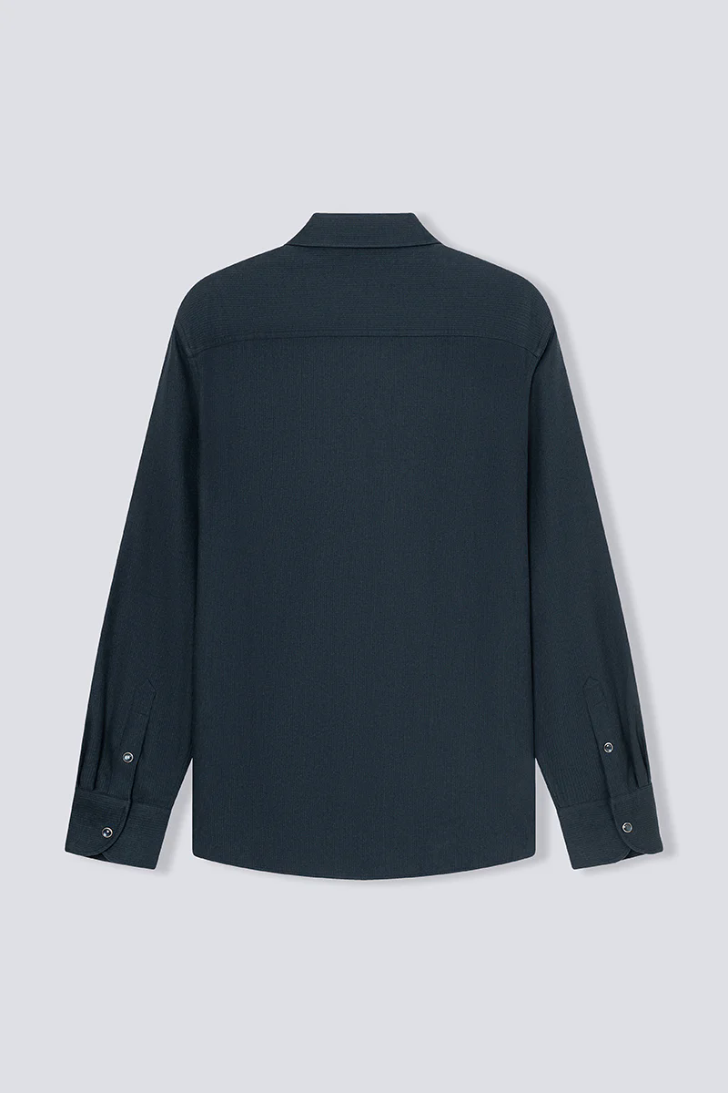 HeatGuard Casual Shirt Jacket | Navy Semi Plain 6099NZ HeatGuard Casual Shirt Jacket | Navy Semi Plain 6099NZ