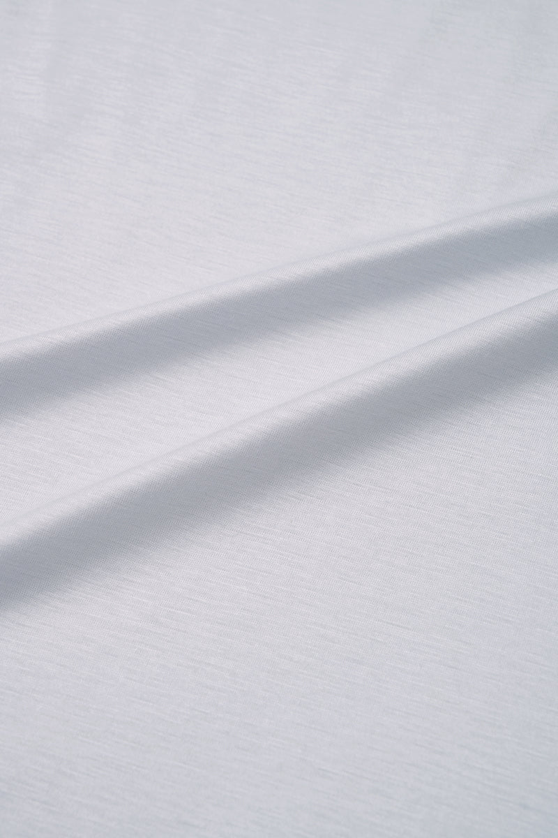 Supreme Cotton-Silk Crew Neck T-Shirt | Light Grey BLE038