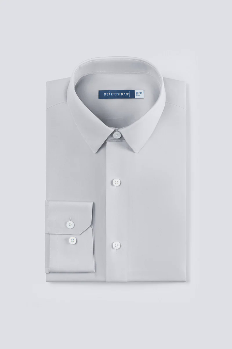 CottonSTRETCH Twill Dress Shirt | Pale Grey 13141N CottonSTRETCH Twill Dress Shirt | Pale Grey 13141N