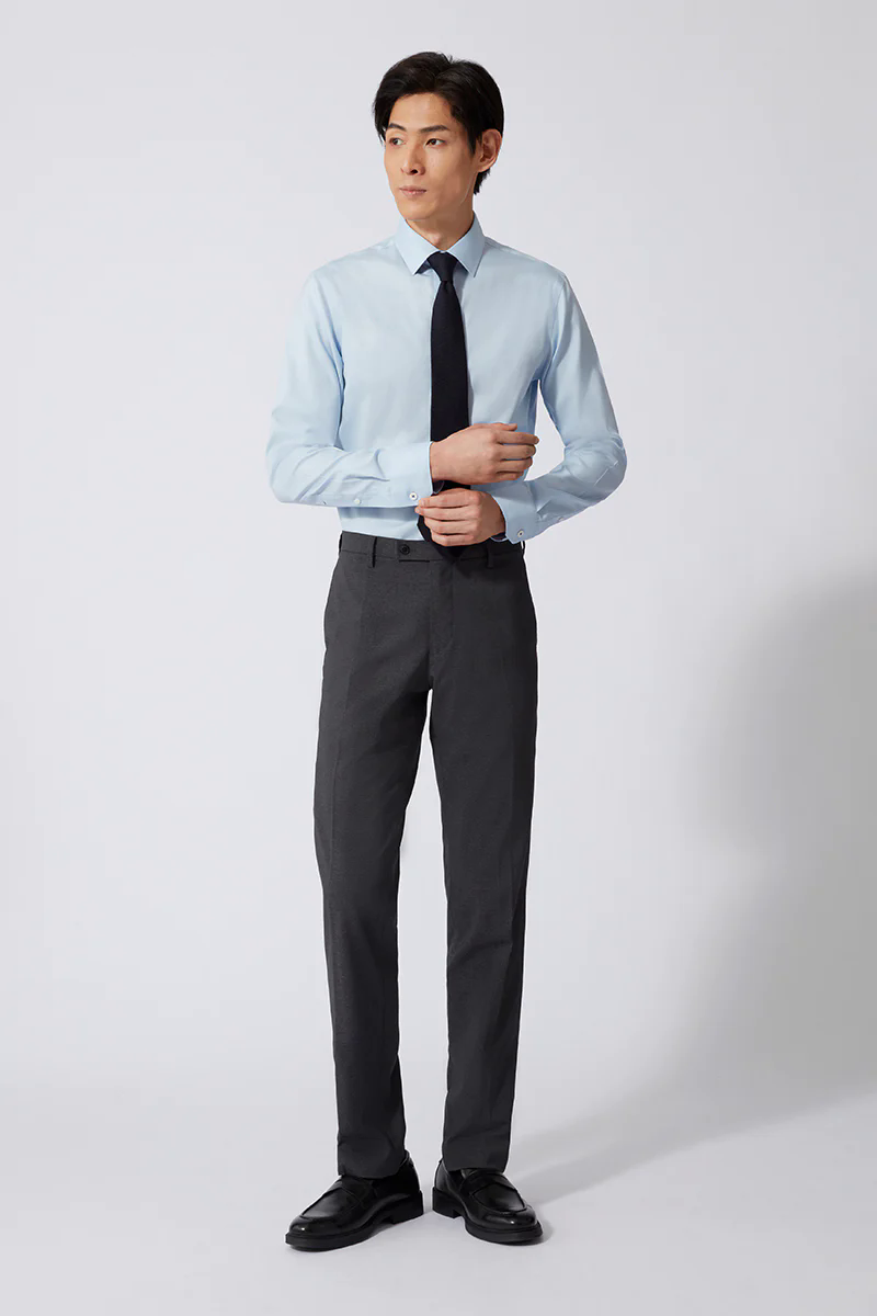 Wrinkle-Free Pinpoint Oxford Dress Shirt | Light Blue 15940P Wrinkle-Free Pinpoint Oxford Dress Shirt | Light Blue 15940P