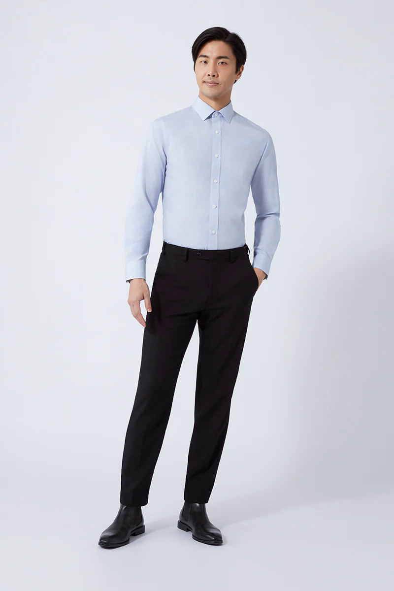 Wrinkle-Free Poplin Dress Shirt | Blue Check 16771N Wrinkle-Free Poplin Dress Shirt | Blue Check 16771N