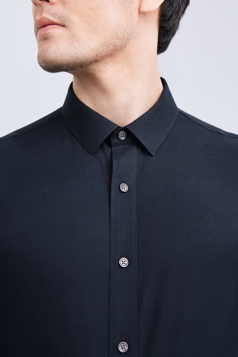 Supreme Cotton-Yak Twill Dress Shirt | Navy 0373DK Supreme Cotton-Yak Twill Dress Shirt | Navy 0373DK