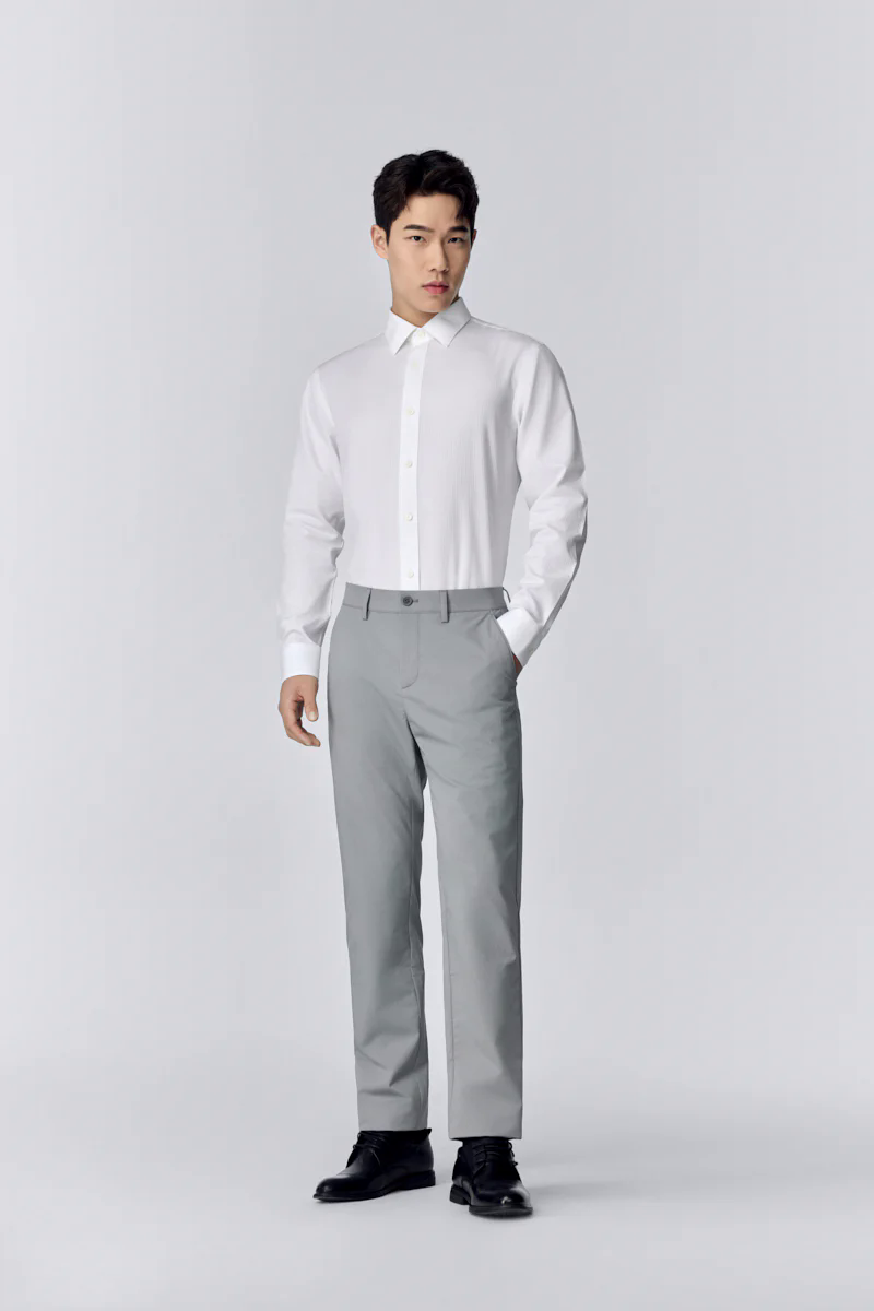 Supreme Cotton Dobby Cord Dress Shirt | White WH001Z Supreme Cotton Dobby Cord Dress Shirt | White WH001Z
