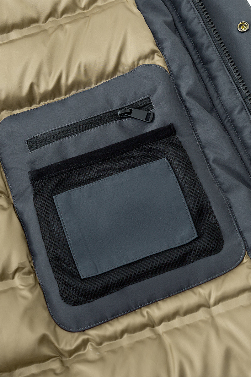 Graphene-Lined Down Parka Jacket | Ink Blue KBL000 Graphene-Lined Down Parka Jacket | Ink Blue KBL000