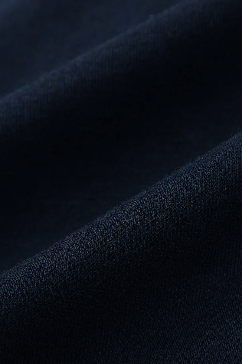 Merino-Blend French Rib Crew Neck Sweater | Navy EB1244 Merino-Blend French Rib Crew Neck Sweater | Navy EB1244