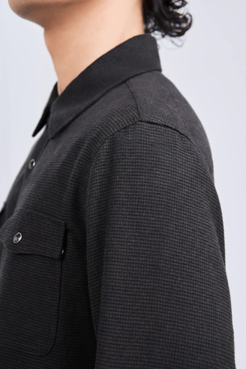 HeatGuard Casual Shirt Jacket | Brown Semi Plain 6098NZ HeatGuard Casual Shirt Jacket | Brown Semi Plain 6098NZ