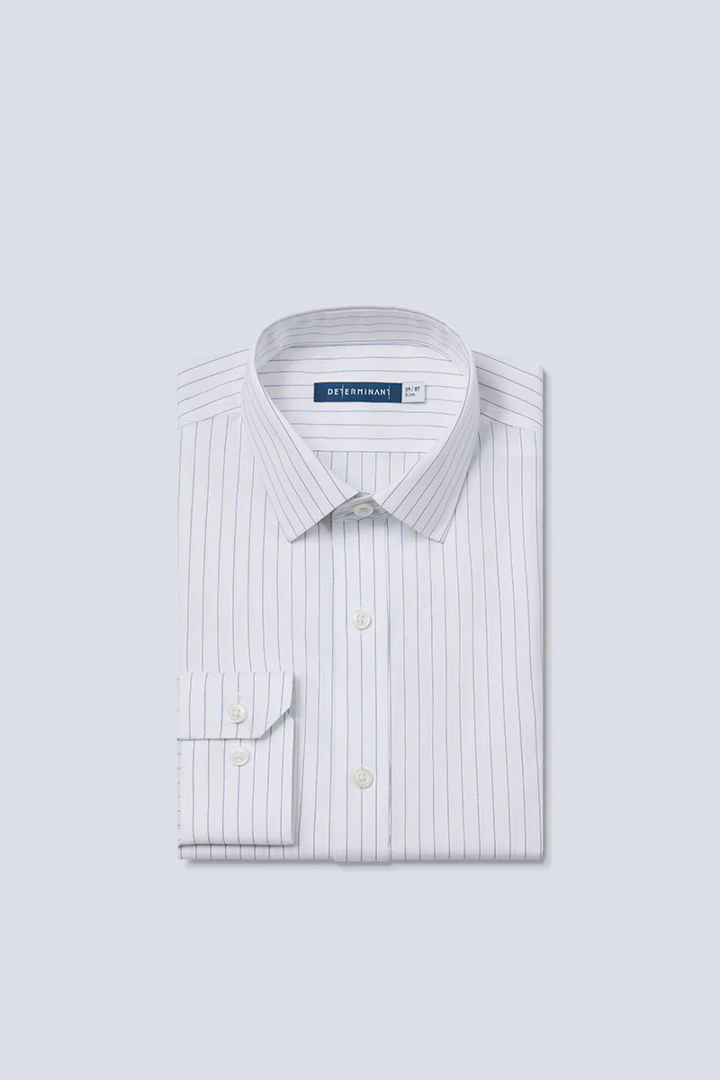 Wrinkle-Free Pinpoint Oxford Dress Shirt | Blue Stripes 9566DK Wrinkle-Free Pinpoint Oxford Dress Shirt | Blue Stripes 9566DK