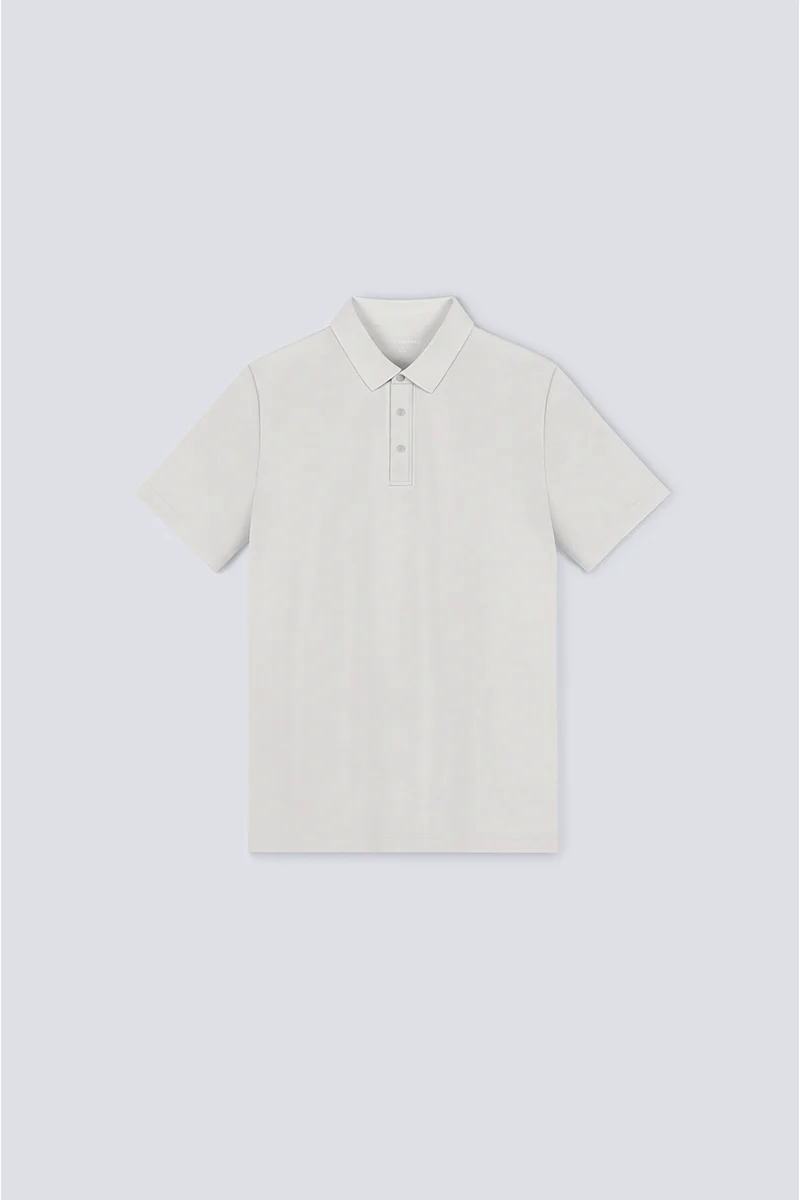 Softex Snap-Front Polo | Light Grey GYFL01 Softex Snap-Front Polo | Light Grey GYFL01