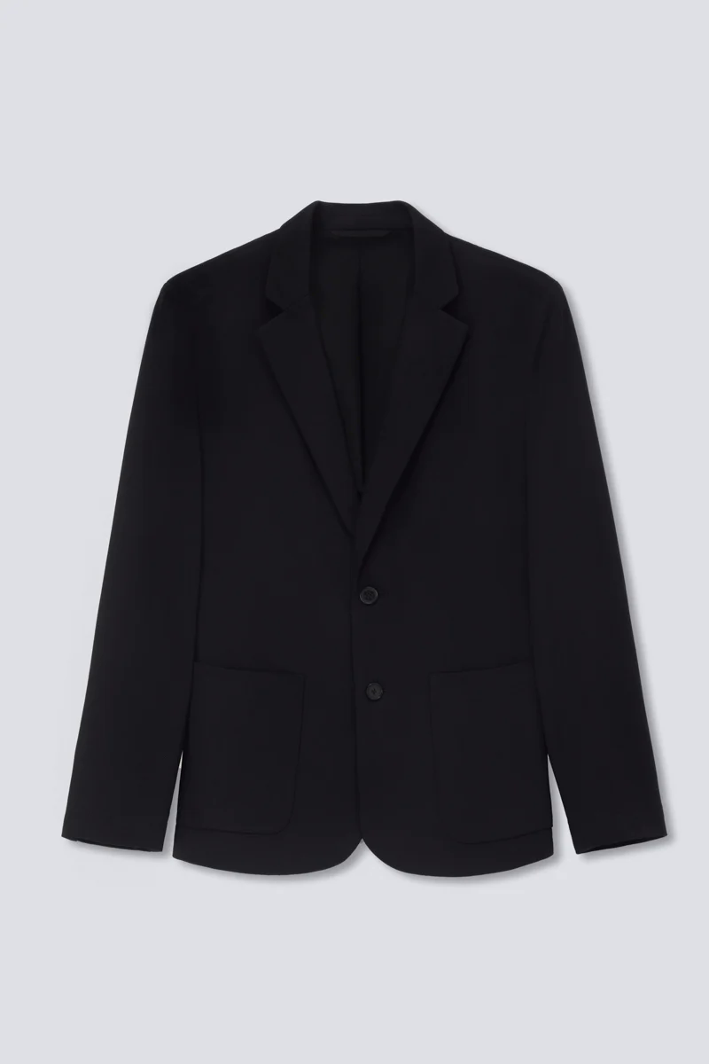 CottonSTRETCH Lightweight Knit Smart Blazer | Black BKFD01 CottonSTRETCH Lightweight Knit Smart Blazer | Black BKFD01