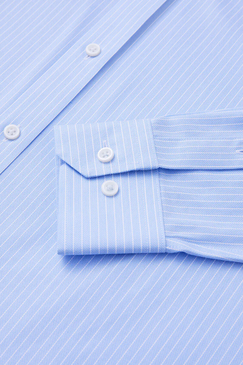 Wrinkle-Free Dobby Dress Shirt | Blue Stripes 8301NZ Wrinkle-Free Dobby Dress Shirt | Blue Stripes 8301NZ