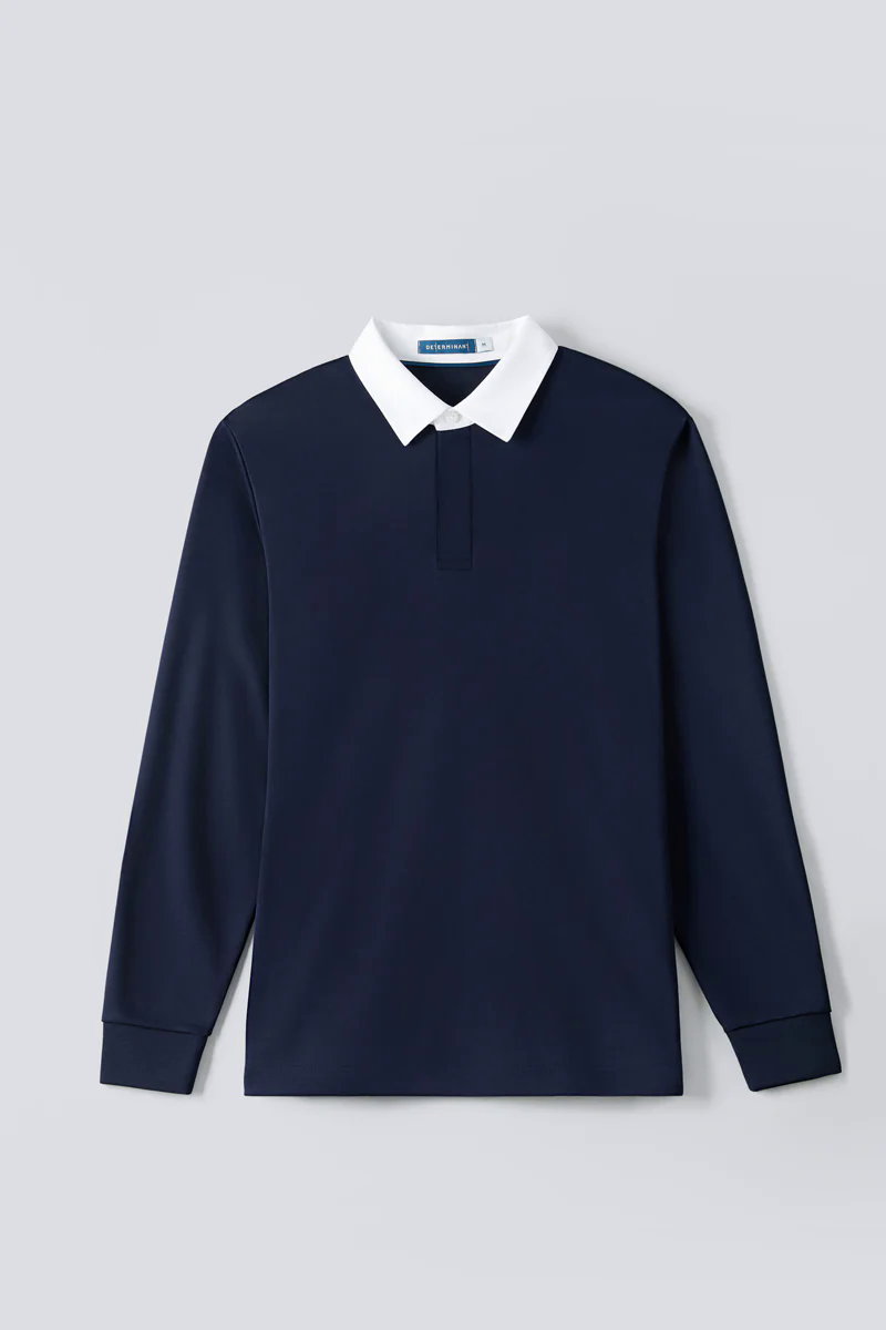Regal Interlock Long Sleeve Rugby Shirt | Navy NNY096 Regal Interlock Long Sleeve Rugby Shirt | Navy NNY096