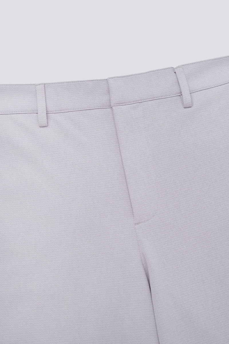 CottonSTRETCH Lightweight Knit Smart Pants | Light Grey GYE126