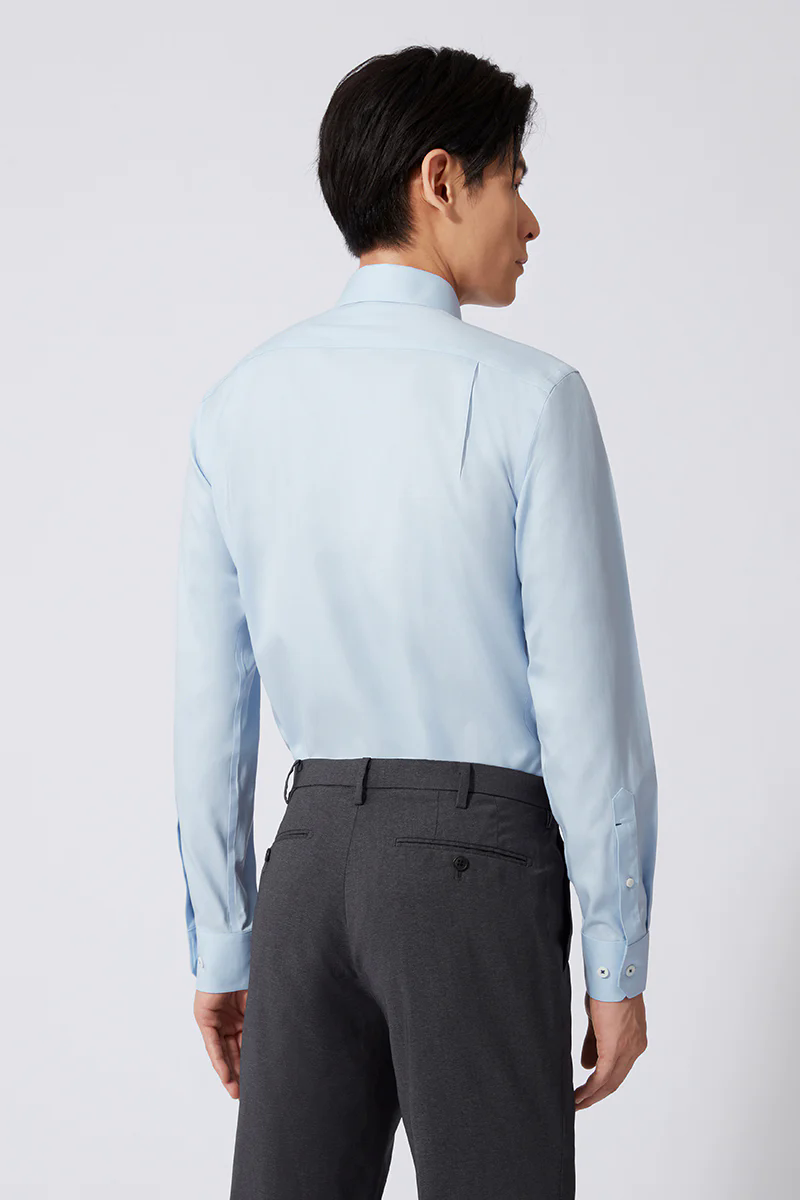 Wrinkle-Free Pinpoint Oxford Dress Shirt | Light Blue 15940P Wrinkle-Free Pinpoint Oxford Dress Shirt | Light Blue 15940P