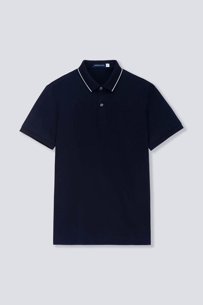 Super Soft Pique Tipped Polo | Navy NNY096 Super Soft Pique Tipped Polo | Navy NNY096