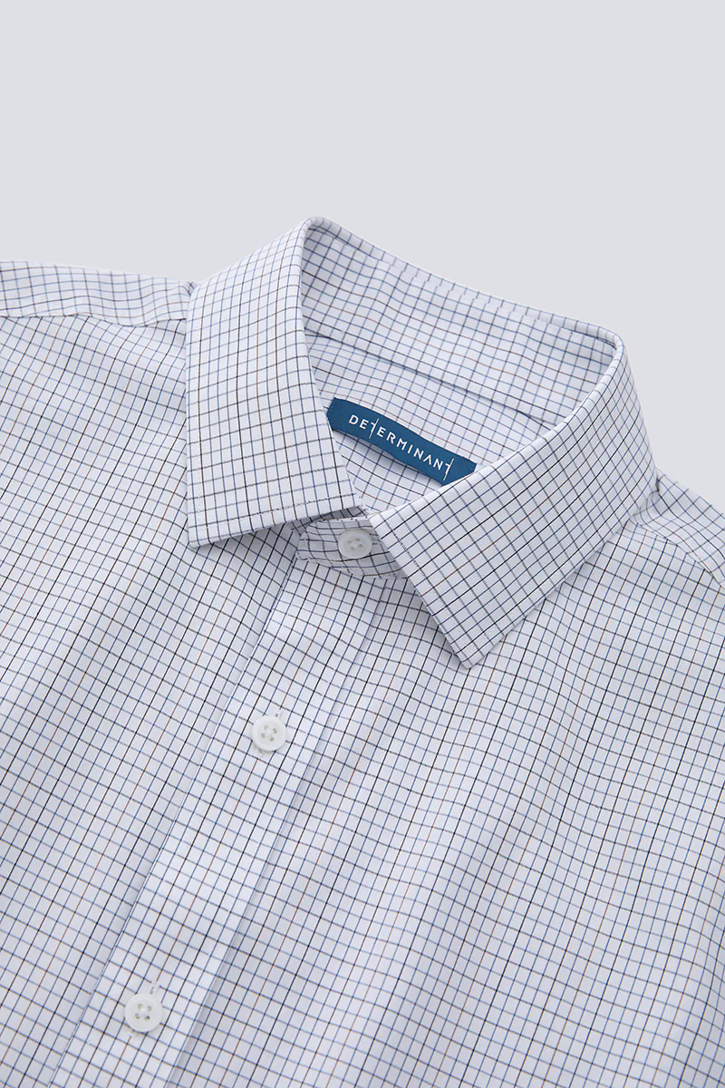 Waterless Dye Dress Shirt | White Multi-Check 20812N Waterless Dye Dress Shirt | White Multi-Check 20812N