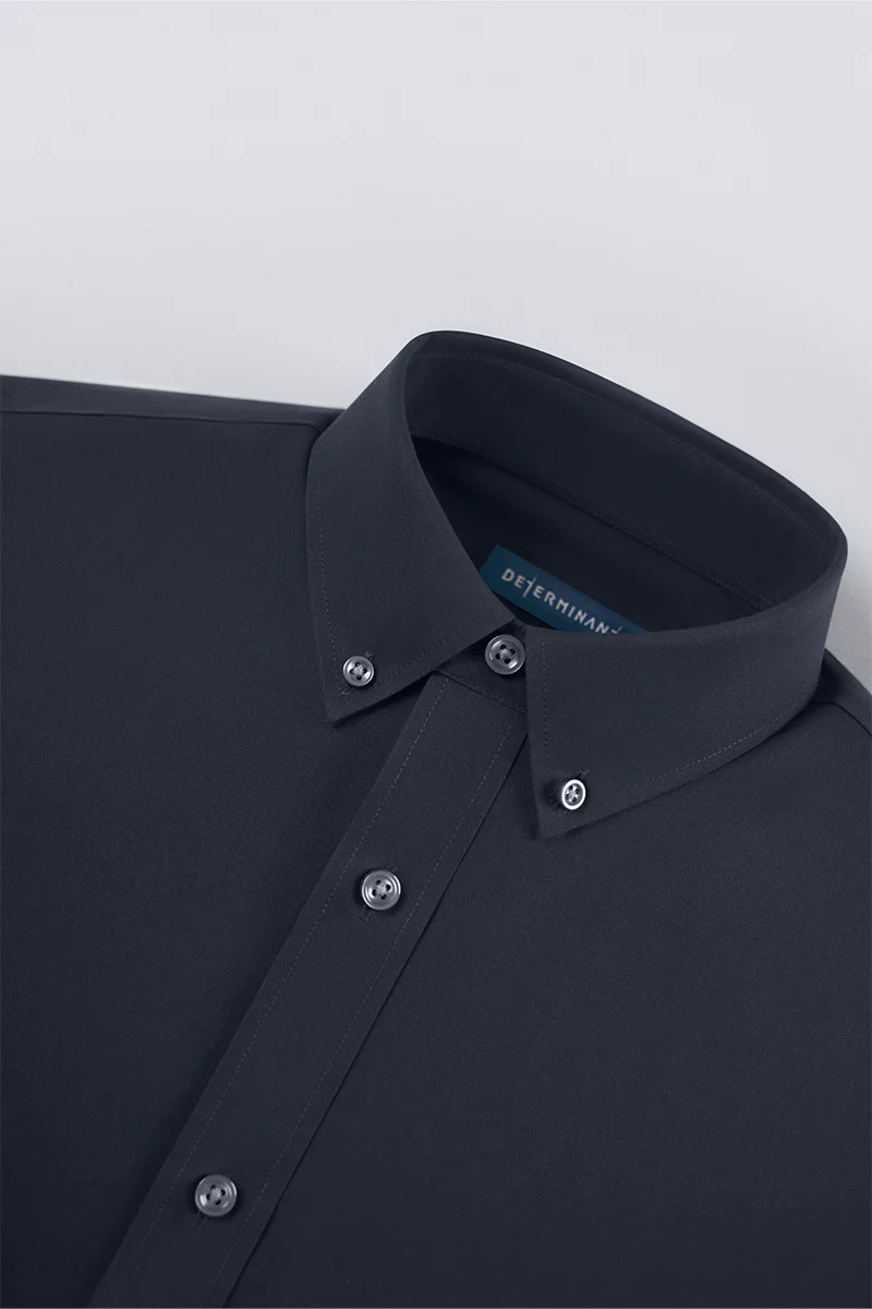 Wrinkle-Free Poplin Button-Down Dress Shirt | Navy 0053KM Wrinkle-Free Poplin Button-Down Dress Shirt | Navy 0053KM