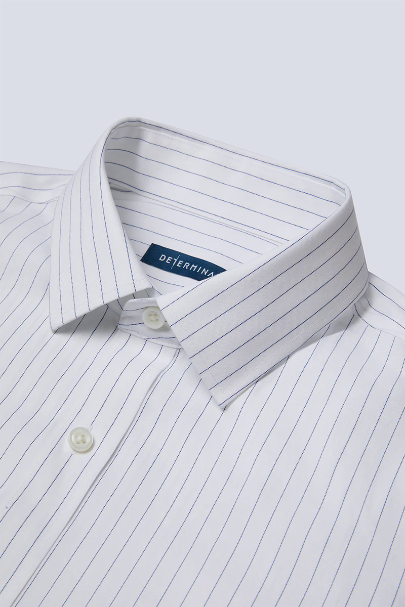 Wrinkle-Free Pinpoint Oxford Dress Shirt | Blue Stripes 9566DK Wrinkle-Free Pinpoint Oxford Dress Shirt | Blue Stripes 9566DK