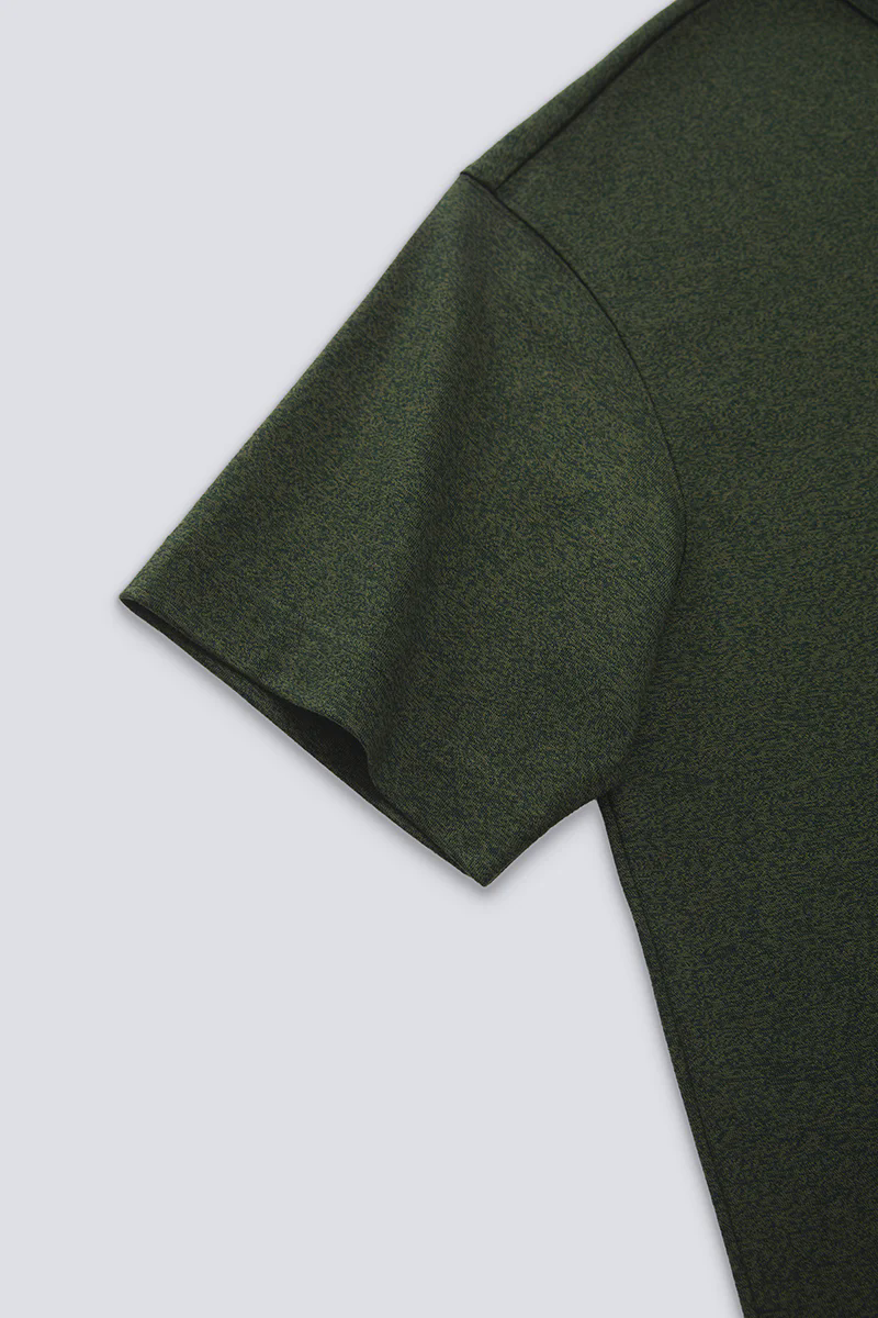 Waterless Dye Relaxed-Fit T-Shirt  | Dark Green GN0609