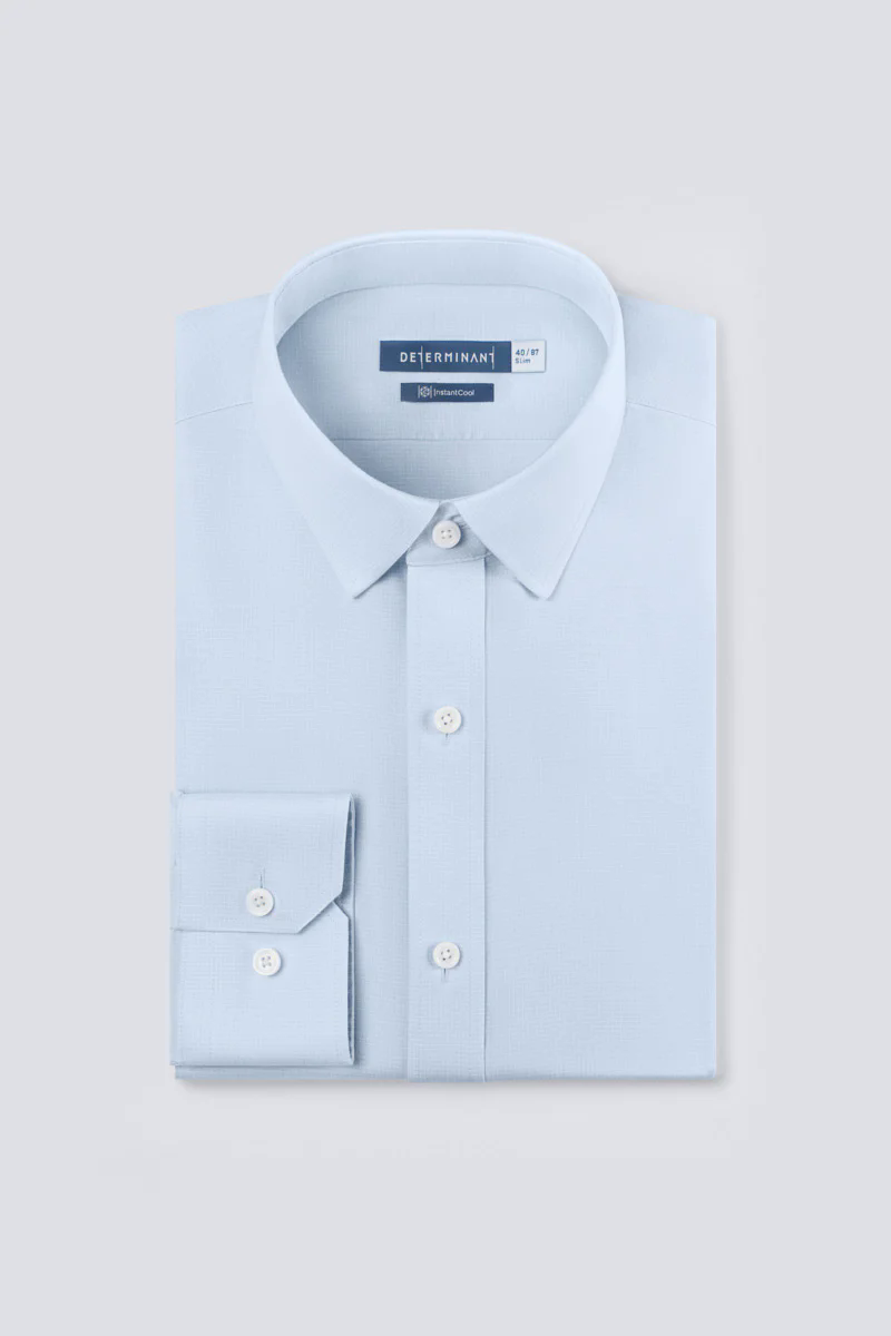 InstantCool Twill Dress Shirt | Light Blue Semi Plain 16220N InstantCool Twill Dress Shirt | Light Blue Semi Plain 16220N