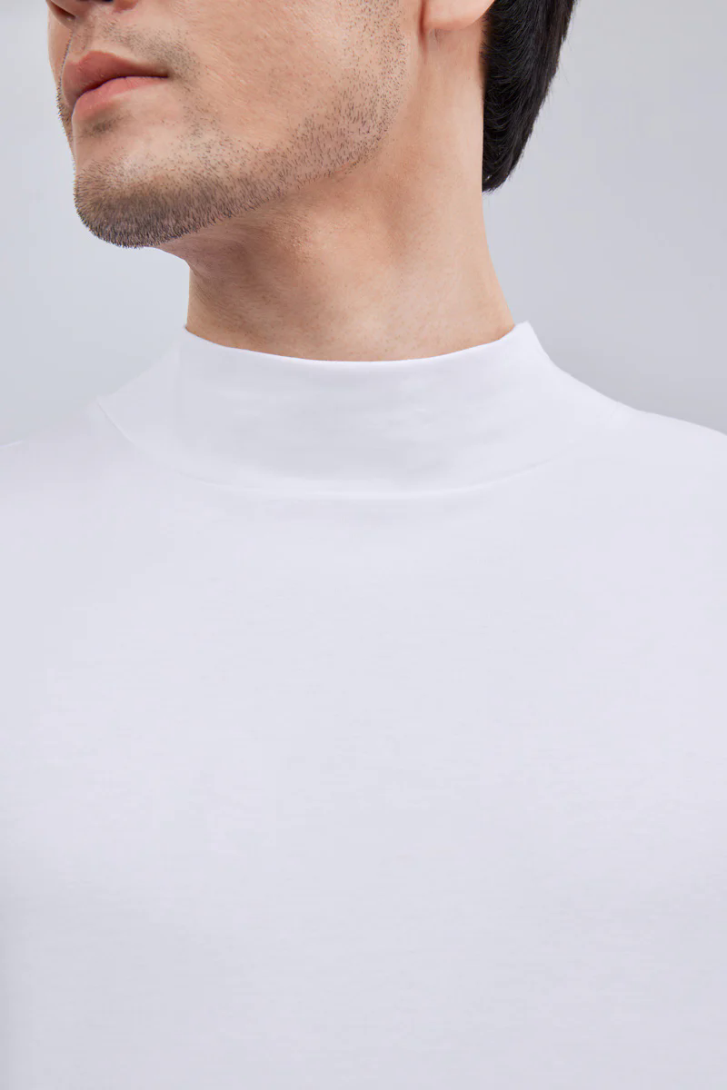 HeatGuard Mock Neck Long Sleeve T-Shirt | White WH001Z HeatGuard Mock Neck Long Sleeve T-Shirt | White WH001Z