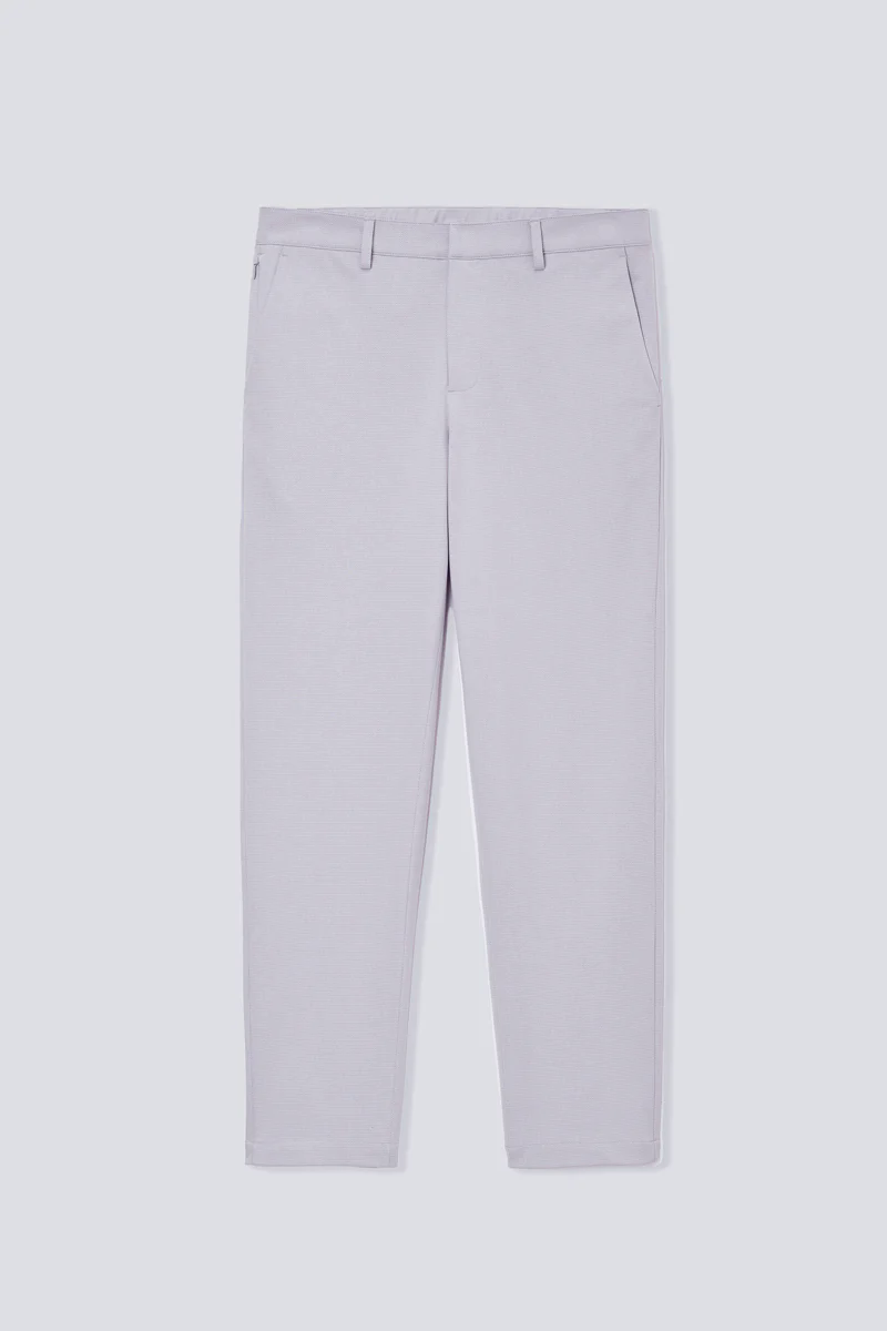 CottonSTRETCH Lightweight Knit Smart Pants | Light Grey GYE126