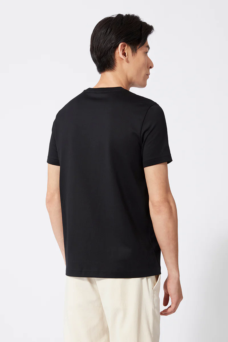 Regal Crew Neck T-Shirt | Black BKFD01