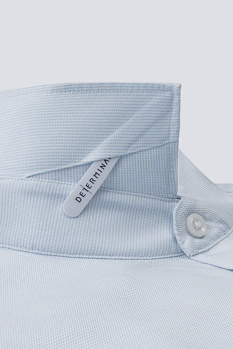 Wrinkle-Free Dobby Twill Dress Shirt | Pale Blue Semi Plain 27585N Wrinkle-Free Dobby Twill Dress Shirt | Pale Blue Semi Plain 27585N