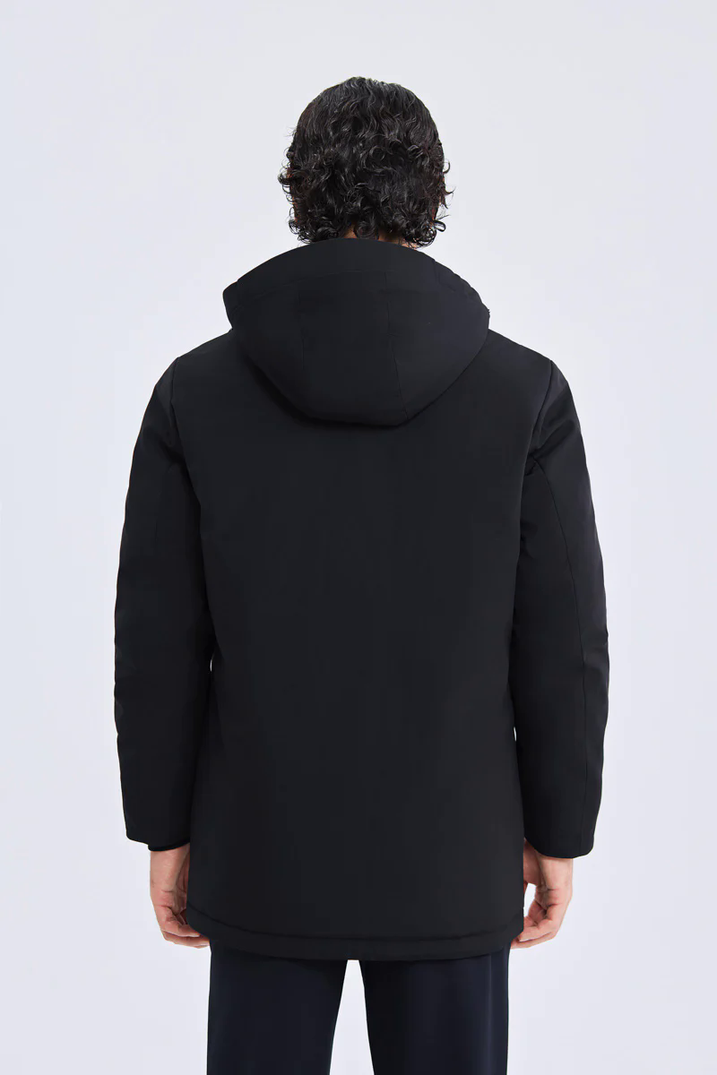 Graphene-Lined Down Parka Jacket | Black BKFD01 Graphene-Lined Down Parka Jacket | Black BKFD01