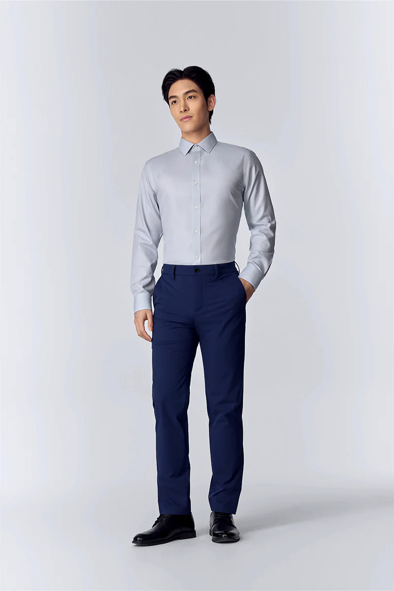 Wrinkle-Free Classic Twill Dress Shirt | Pale Grey 20987N Wrinkle-Free Classic Twill Dress Shirt | Pale Grey 20987N