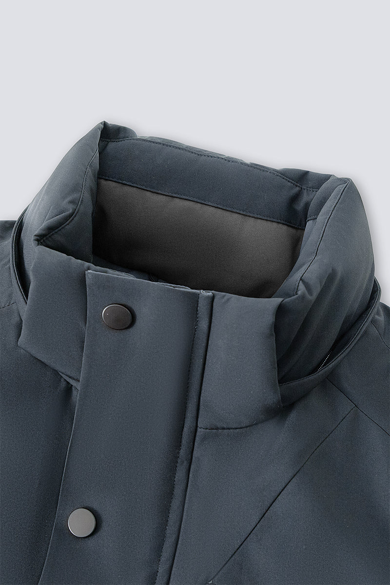 Graphene-Lined Down Parka Jacket | Ink Blue KBL000 Graphene-Lined Down Parka Jacket | Ink Blue KBL000
