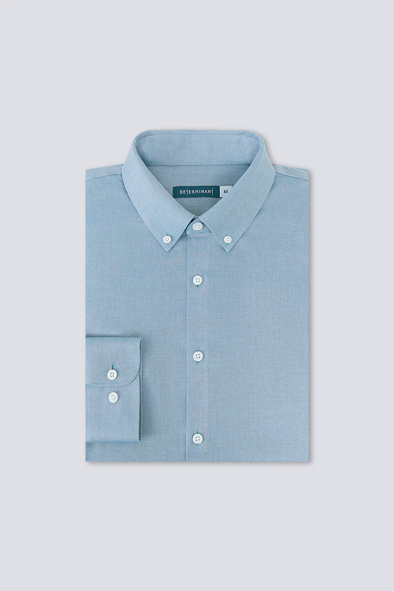 Waterless Dye Button-Down Smart Shirt | Indigo Blue 25239N Waterless Dye Button-Down Smart Shirt | Indigo Blue 25239N