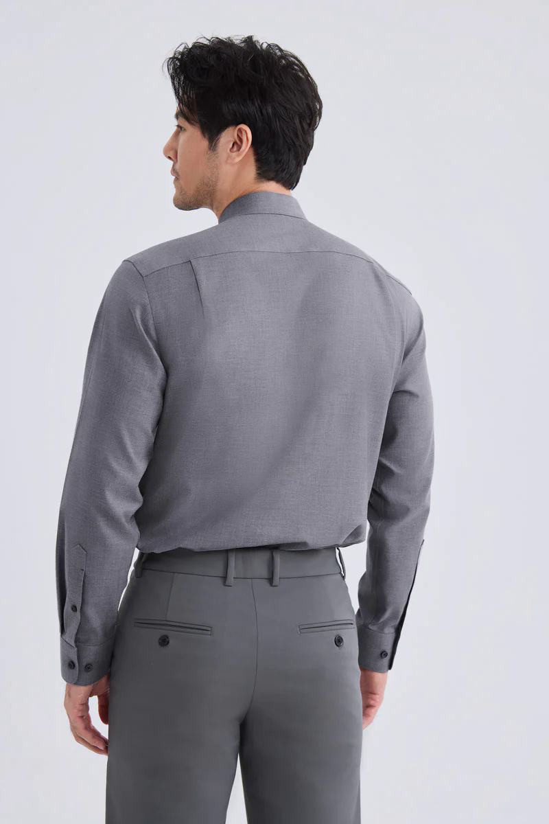 Supreme Cotton-Yak Twill Dress Shirt | Stone Grey 0372DK Supreme Cotton-Yak Twill Dress Shirt | Stone Grey 0372DK