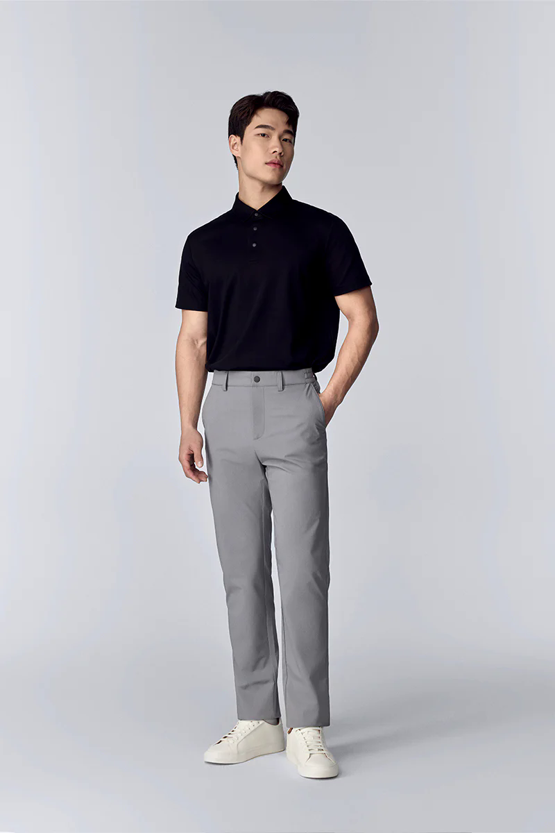 Softex Snap-Front Polo | Black BKFD01 Softex Snap-Front Polo | Black BKFD01
