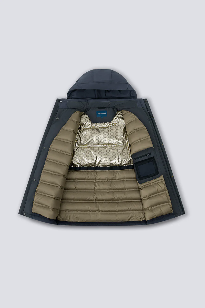 Graphene-Lined Down Parka Jacket | Ink Blue KBL000 Graphene-Lined Down Parka Jacket | Ink Blue KBL000