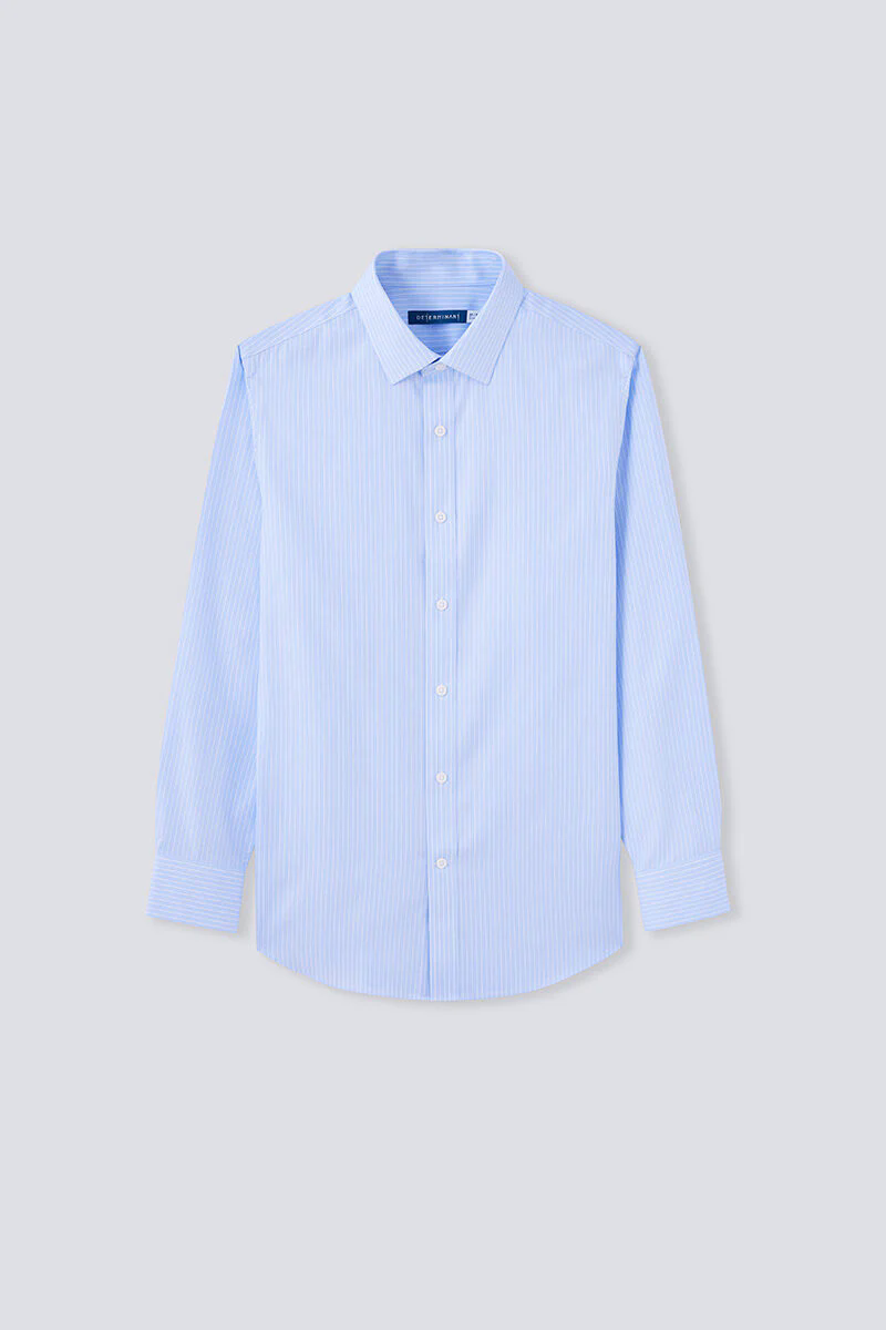 Wrinkle-Free Dobby Dress Shirt | Blue Stripes 8301NZ Wrinkle-Free Dobby Dress Shirt | Blue Stripes 8301NZ