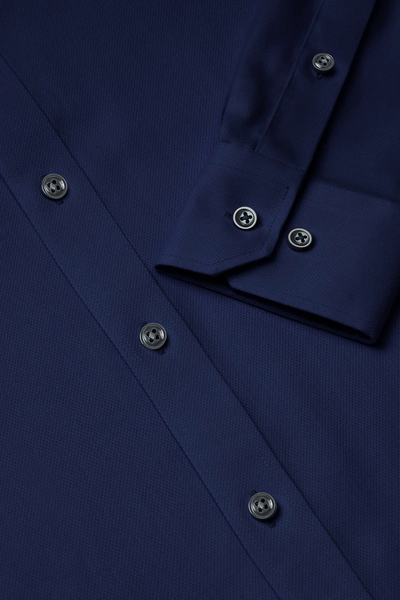 Dobby Dress Shirt | Navy NYE063 Dobby Dress Shirt | Navy NYE063